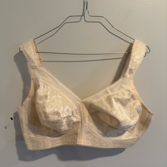 Playtex 18 Hour No Wire Bra 42c Satin Soft Cup Adjustable Strap